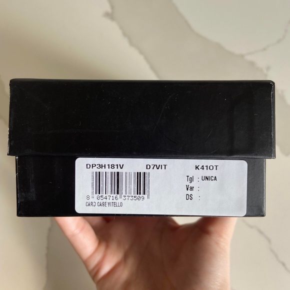 VERSACE black leather virtue mini wallet / coin purse | with original tags - Picture 8 of 9